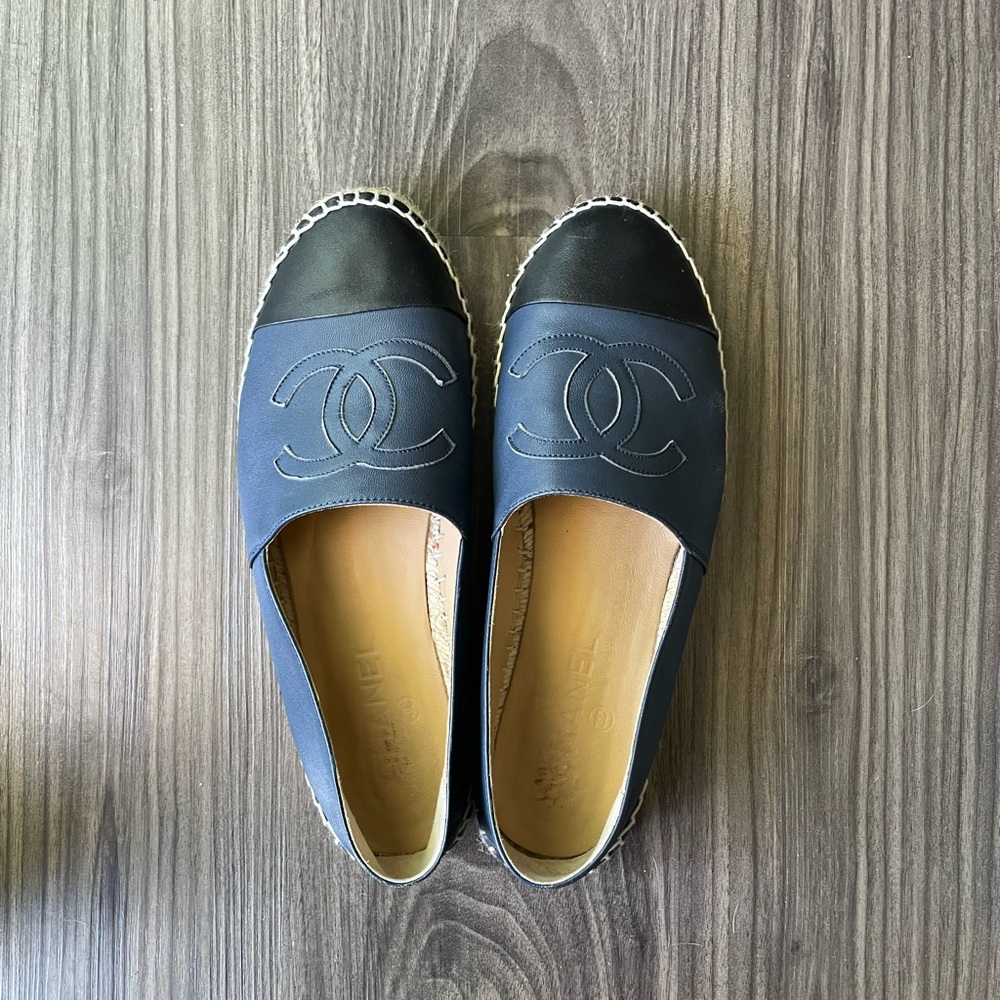 Chanel Espadrilles-Navy Blue